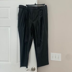 Express leather pants